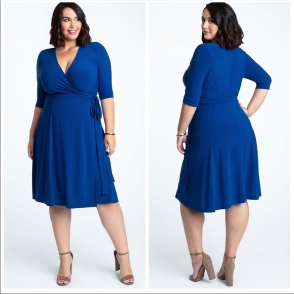 Nayeli Knee Wrap Dress Kentucky Blue main image 1